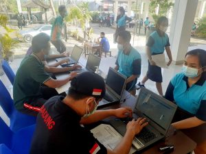 Pelaksanaan Vaksinasi di SMK PGRI 1 Badung (Skagrisba)
