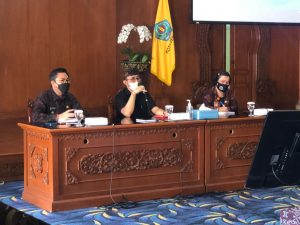 Walikota Denpasar IGN Jaya Negara didampingi Wakil Walikota Denpasar I Kadek Agus Arya Wibawa
