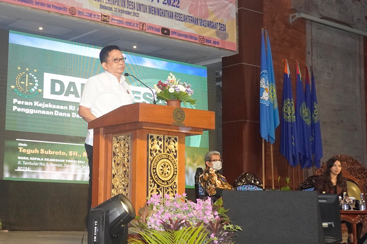 Kejati Bali Kawal Dana Desa dalam Pengembangan Potensi dan Pemberdayaan Desa