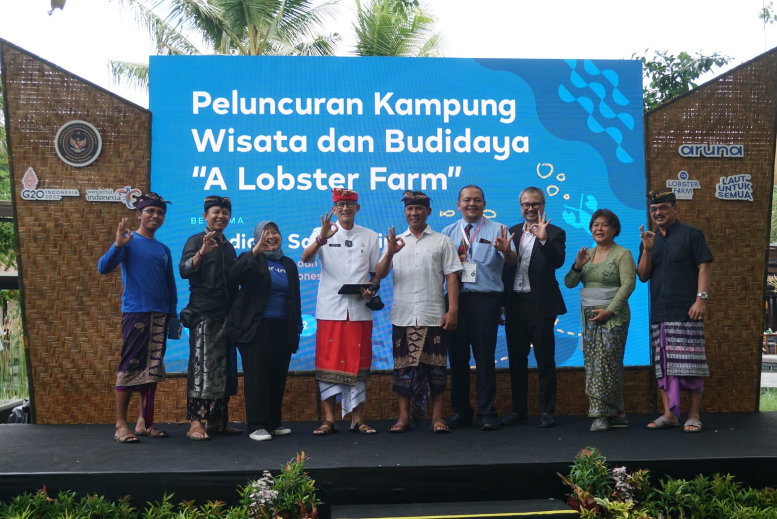 Sandiaga Uno Resmikan Kampung Wisata dan Budidaya "A Lobster Farm"