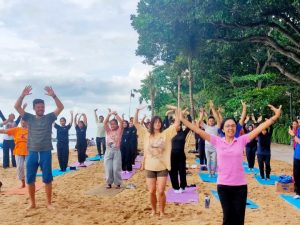 Mahasiswa PPM di Unwar Ikuti Senam Yoga