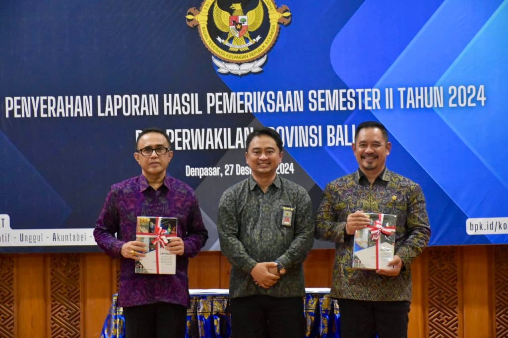 Pemkot Denpasar Terima LHP Belanja Daerah TA. 2023 dan 2024 dari BPK RI.