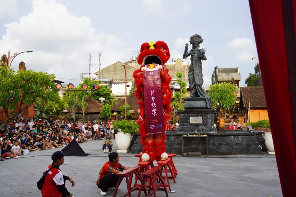 Festival Imlek 2026 di kawasan Heritage Gajah Mada, Denpasar.