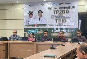 High Level Meeting (HLM) Tim Pengendalian Inflasi Daerah (TPID) dan Tim Percepatan dan Perluasan Digitalisasi Daerah (TP2DD) di Jembrana.