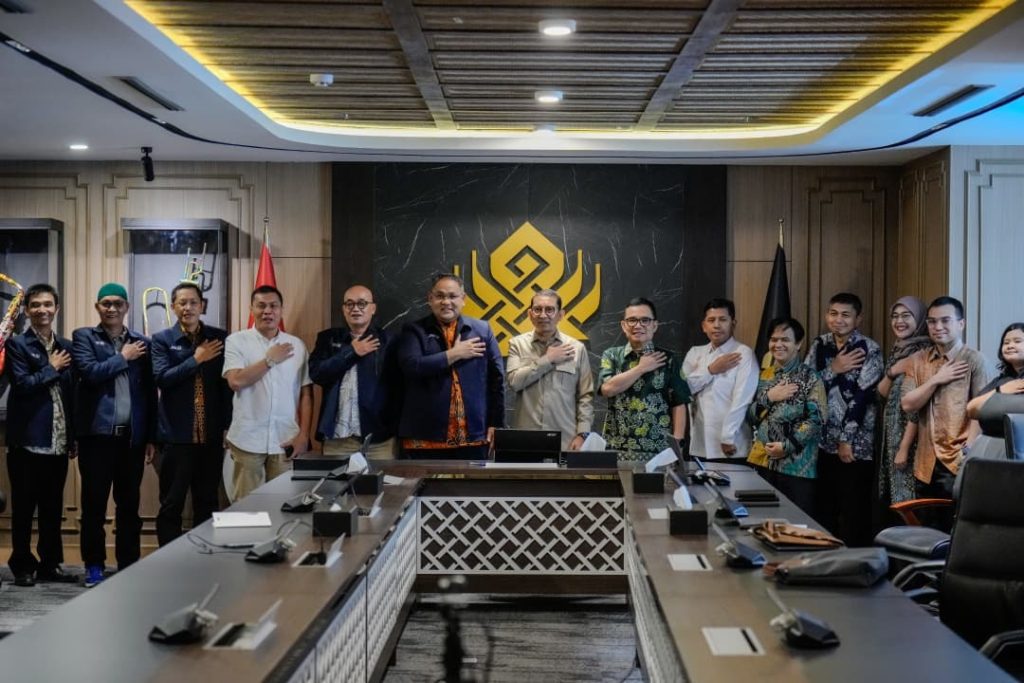Audiensi pengurus pusat JMSI di Ruang Mataram, Kementerian Kebudayaan, Jakarta, Selasa (3/3/2026).