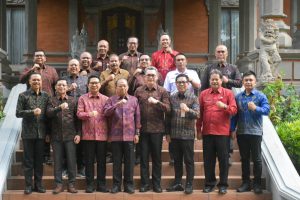 Wakil Wali Kota Denpasar, I Kadek Agus Arya Wibawa, saat menghadiri Rapat Umum Pemegang Saham (RUPS) PT. Jamkrida Bali Mandara (Perseroda) Bali Tahun 2026 di Gedung Wiswa Sabha, Kantor Gubernur Bali, Selasa (10/3).