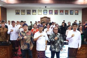 Rapat Koordinasi Program Pemberantasan Tindak Pidana Korupsi di Inspektorat Provinsi Bali, Kamis (12/3).