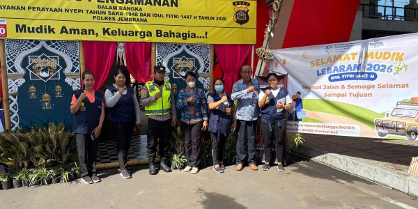 Posko Mudik Bangga Kencana di Bali.