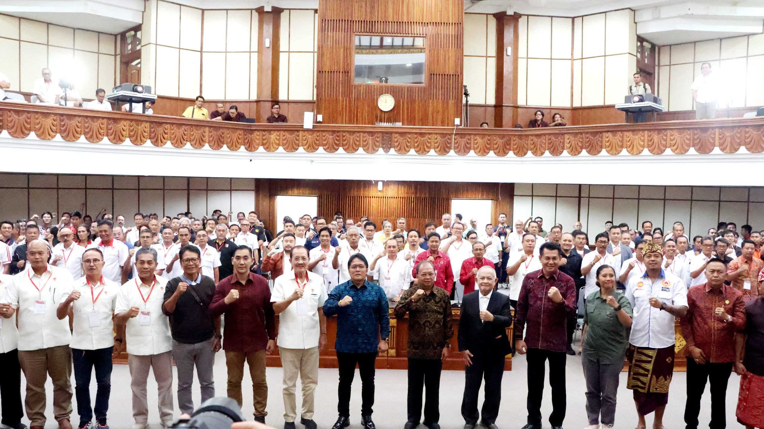 Musyawarah Olahraga Provinsi (Musorprov) KONI Bali di Denpasar, Senin (23/3).