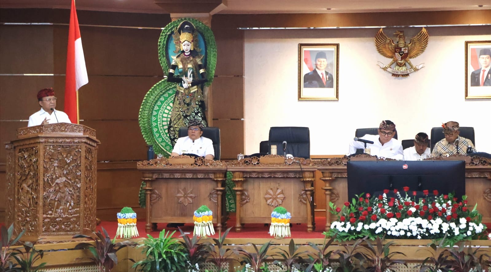 Rapat Paripurna Pidato Gubernur Bali Satu Tahun Kepemimpinan Koster-Giri, Rabu (25/3).