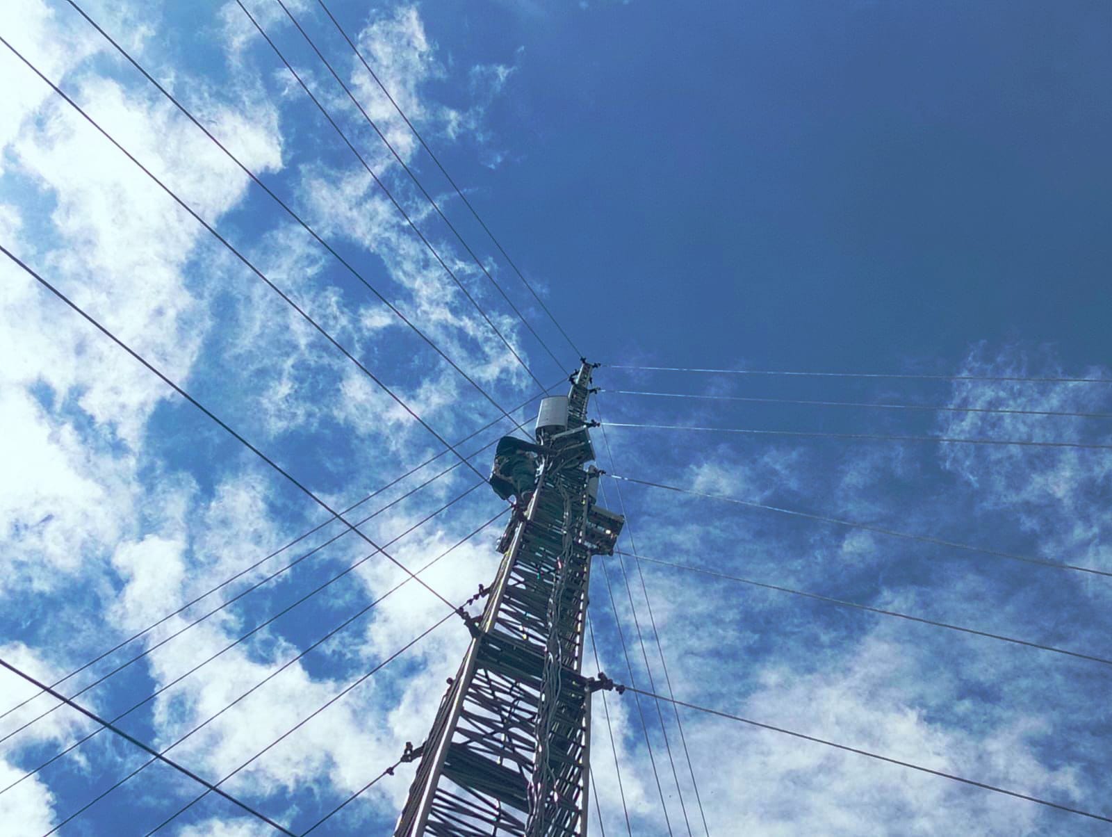 Compact Mobile BTS (COMBAT) di Desa Sadi, Kabupaten Belu, Nusa Tenggara Timur.