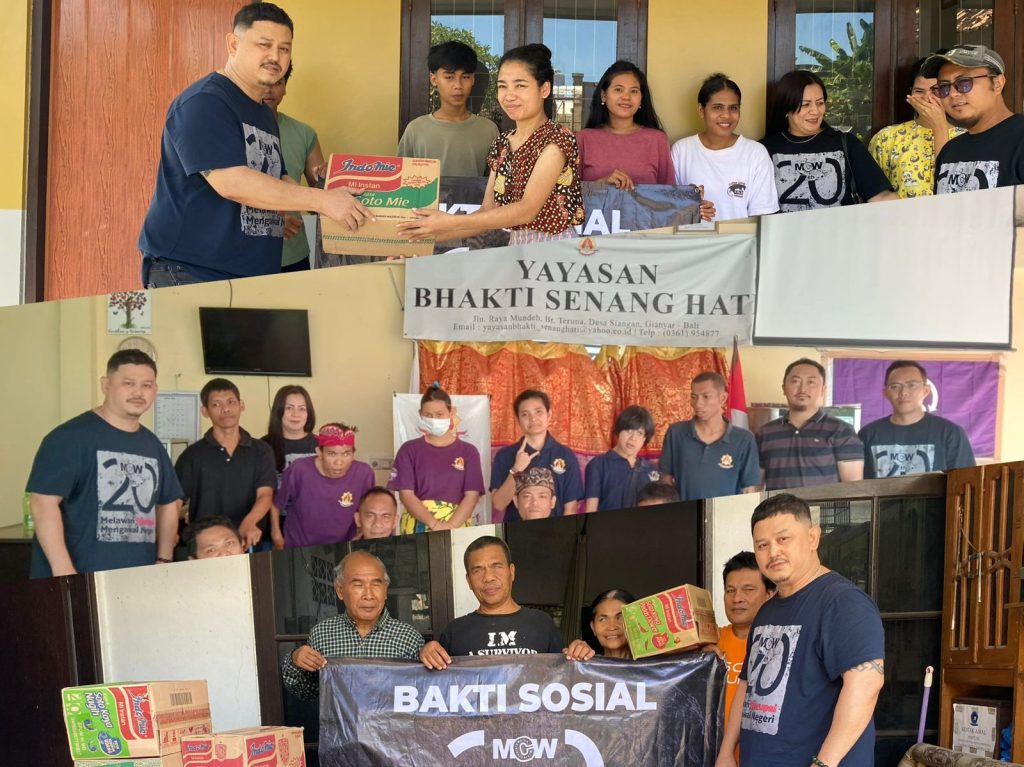 Penyerahan Bantuan HUT ke-20 MCW News.