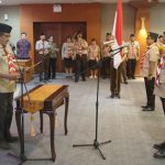 Wakil Wali Kota Denpasar, I Kadek Agus Arya Wibawa dilantik kembali sebagai Ketua Kwarcab Gerakan Pramuka Kota Denpasar masa bakti 2025–2030 di Graha Sewaka Dharma, Jumat (17/4).