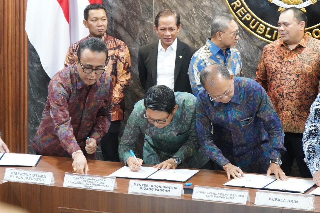 Penandatanganan MoU Pembangunan PSEL di Jakarta, Selasa (21/4/2026).
