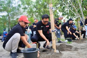 Kegiatan May Day Tahun 2026 yang digelar di Pantai Sidakarya, Denpasar, Jumat (1/5)