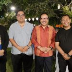 Kiri-kanan: Nyoman Adi Irawan - Ketua JMSI Bali, Chef Bayu Kristiawan - Ketua Sanur Chef Community, Cok Ace - Ketua Dewan Pembina JMSI Bali, Chef Alit - Wakil Ketua Sanur Chef Community.
