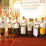 Wali Kota Denpasar, I Gusti Ngurah Jaya Negara menghadiri Dharma Santhi Penyepian Isaka Warsa 1948 yang digelar Perkumpulan Dharmopadesa Pusat Nusantara (PDPN) di Restoran Canang Sari Sanur, Minggu (3/5).