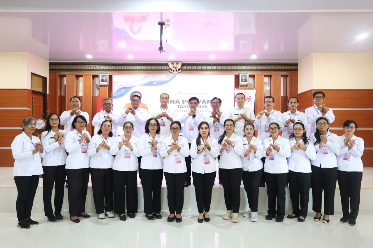 Ketua TP Posyandu Kota Denpasar, Ny. Sagung Antari Jaya Negara, mengikuti Bina Posyandu Angkatan IV Tahun 2026 di UPTD Bapelkesmas Provinsi Bali, Denpasar, Selasa (5/5).