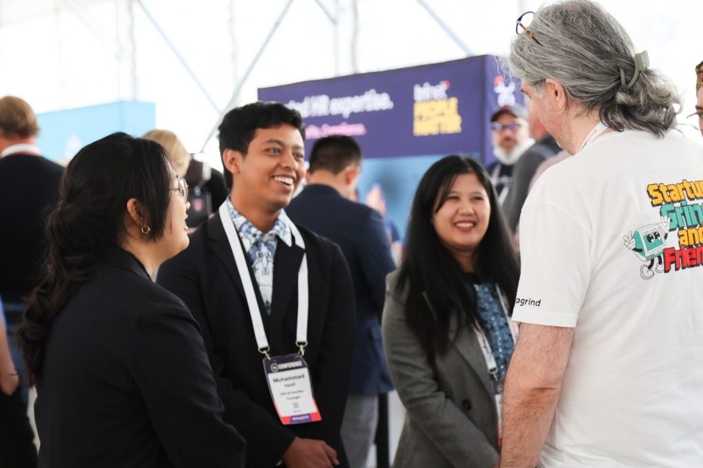 Pemenang TOP 3 Pertamuda Seed & Scale 2025 mengikuti Diskusi Panel di Startup Grind Global Conference 2026 di jantung Silicon Valley, Amerika Serikat.