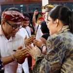 Wali Kota Denpasar, I Gusti Ngurah Jaya Negara menghadiri acara Pisah Sambut Kepala Kejaksaan Tinggi Bali di Gedung Wanita Nari Graha Provinsi Bali, Kamis (7/5).