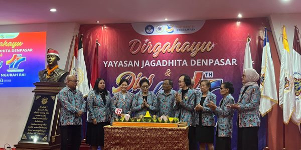 Puncak Perayaan Dies Natalis ke 47 tahun Yayasan Jagadhita Denpasar, Sabtu (23/5).