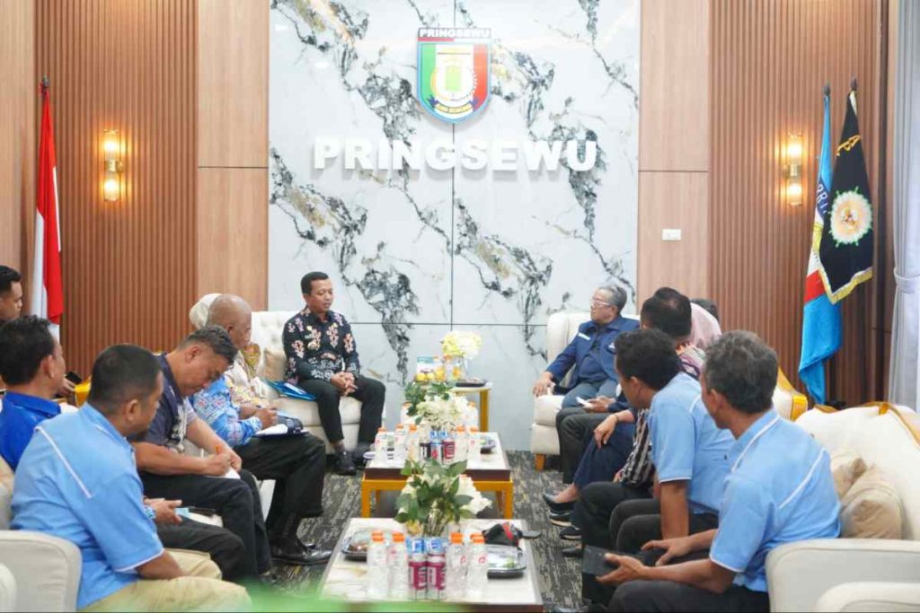 Audiensi JMSI Lampung ke Kantor Bupati Pringsewu.