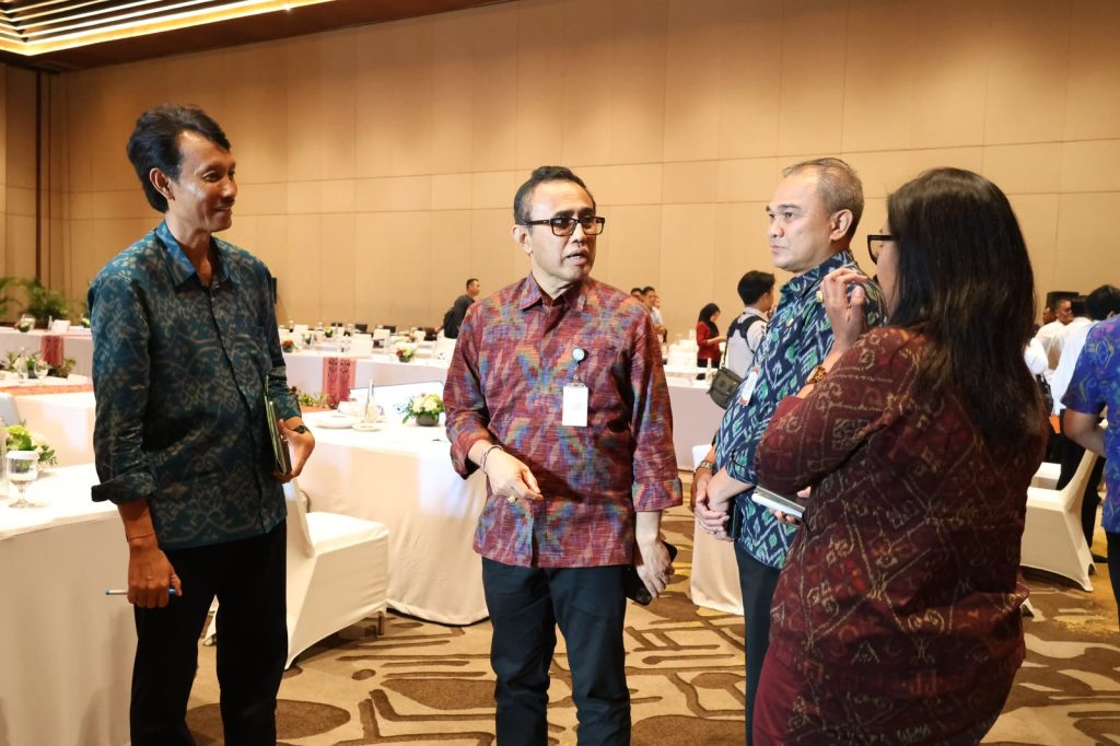 Wali Kota Denpasar, I Gusti Ngurah Jaya Negara, saat menghadiri Rapat Koordinasi Pengelolaan Sampah di Provinsi Bali di Hotel The Meru Sanur, Selasa (9/6).