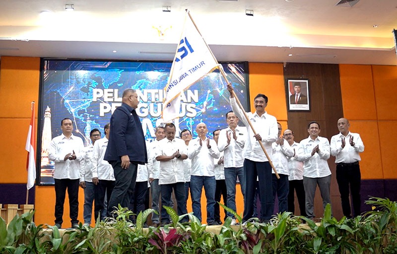 Pelantikan Pengurus JMSI Jatim, Rabu (10/6).