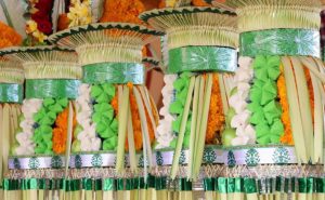 Gebogan di Parade Gebogan dan Bleganjur Ulun Danu, Tabanan.