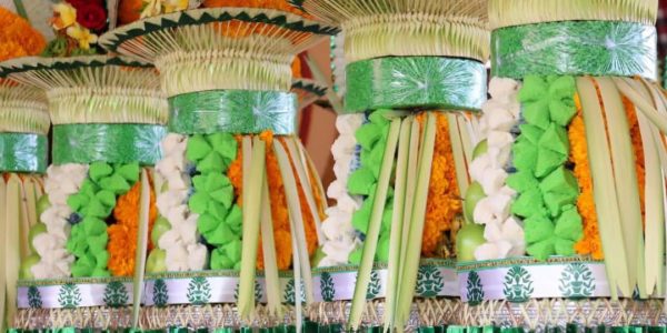 Gebogan di Parade Gebogan dan Bleganjur Ulun Danu, Tabanan.