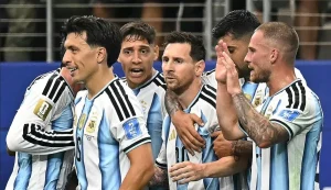 Tim Argentina usai Pertandingan lawan Swiss (Ist)