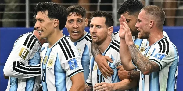 Tim Argentina usai Pertandingan lawan Swiss (Ist)