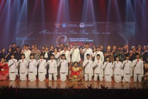 Sekda Kota Denpasar, I Gusti Ngurah Eddy Mulya menghadiri Malam Inagurasi Bulan Bung Karno VIII Tahun 2026 di Gedung Taksu, Dharma Negara Alaya Denpasar, Selasa (30/6) malam, sebagai momentum memperkuat semangat nasionalisme generasi muda.