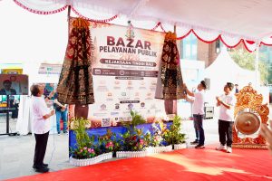 Bazar Pelayanan Publik 2026 Kejaksaan Tinggi Bali di Shelter Kebencanaan Baruna, Pantai Kuta.