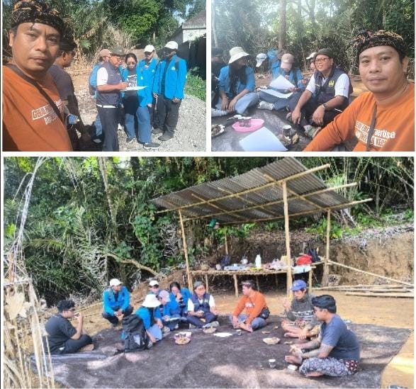 Mahasiswa Kuliah Kerja Nyata Pembelajaran Pemberdayaan Masyarakat (KKN-PPM) Nasional 2026 bersama dosen Universitas Warmadewa.