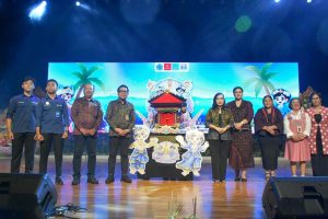Wakil Wali Kota Denpasar, I Kadek Agus Arya Wibawa saat menghadiri Peringatan Hari Anak Nasional (HAN) 2026 di Kota Denpasar yang dirangkaikan Festival Anak Denpasar 2026 yang dipusatkan di Gedung Dharma Negara Alaya (DNA), Jumat (24/7).