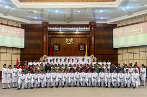Pengukuhan Paskibraka Provinsi Bali tahun 2026.