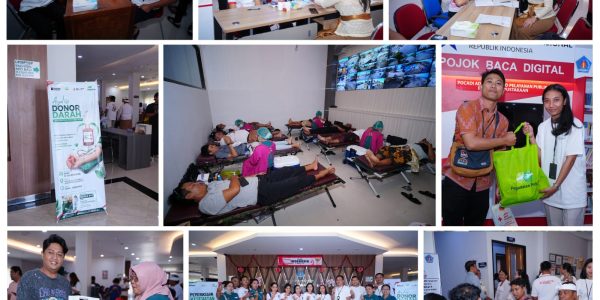 Donor Darah Peringati HUT Kemerdekaan RI oleh PT Pegadaian di Klungkung.
