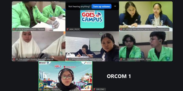 Suasana sesi debat online dari Energy Debate Championship (EDC) pada PGTC 2026.