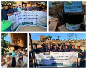Pegadaian Serahkan Bantuan untuk Desa Sade, Lombok.