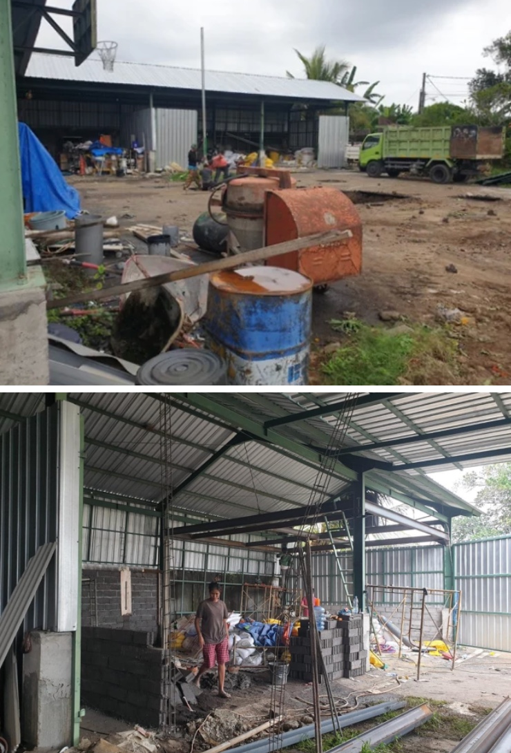 UMKM paving di Desa Saba, Blahbatuh, Gianyar.